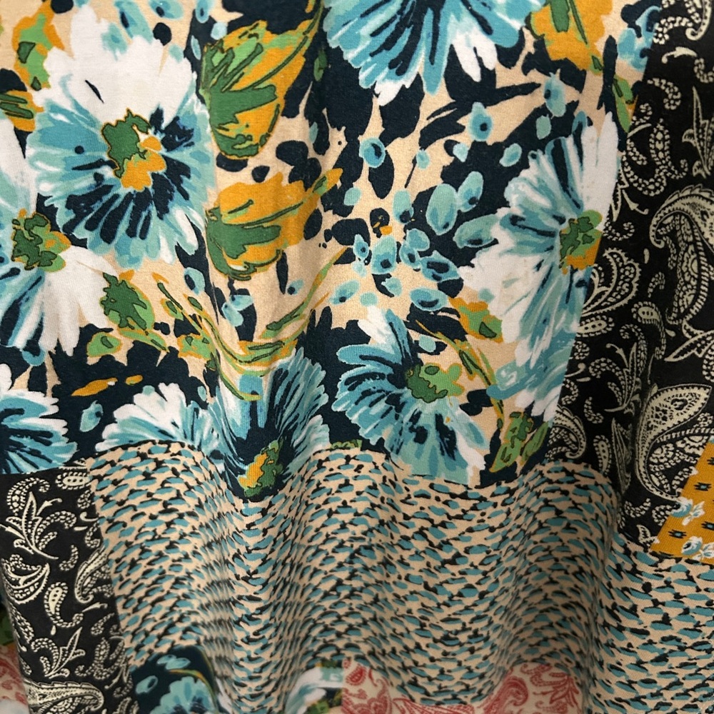 Multicolor patchwork paisley and floral print - Picture 4 of 10